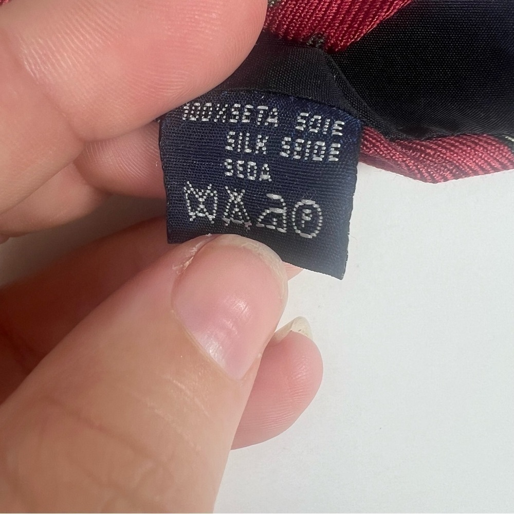 Vintage Burberrys of London Men’s 100% Silk Soldier Neck Tie - Picture 7 of 7